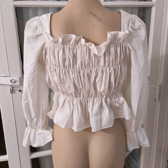 White Oak + Fort Blouse Size Small - Picture 4 of 7